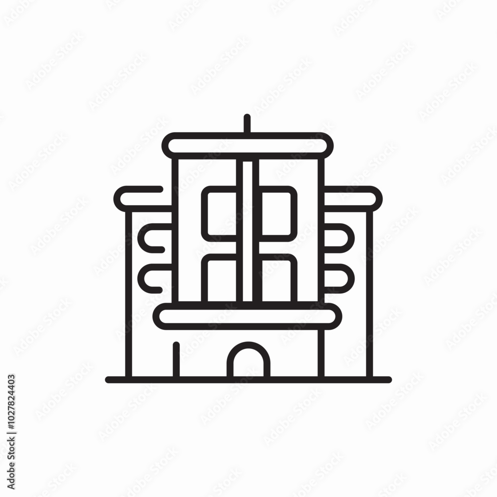 hotel creative icon sign vector hotel creative icon sign vector