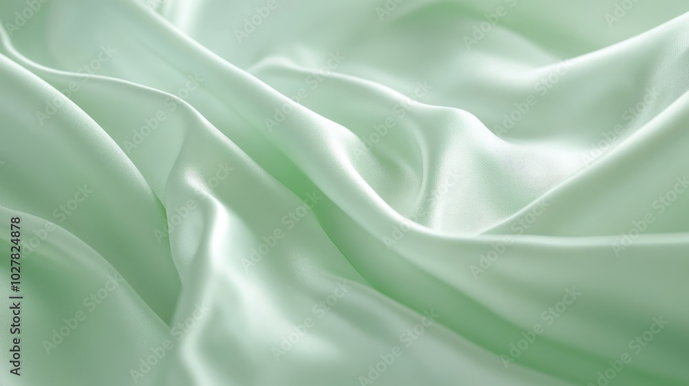 Fototapeta premium Soft pastel green background with a smooth texture, perfect for creating a calm and serene atmosphere