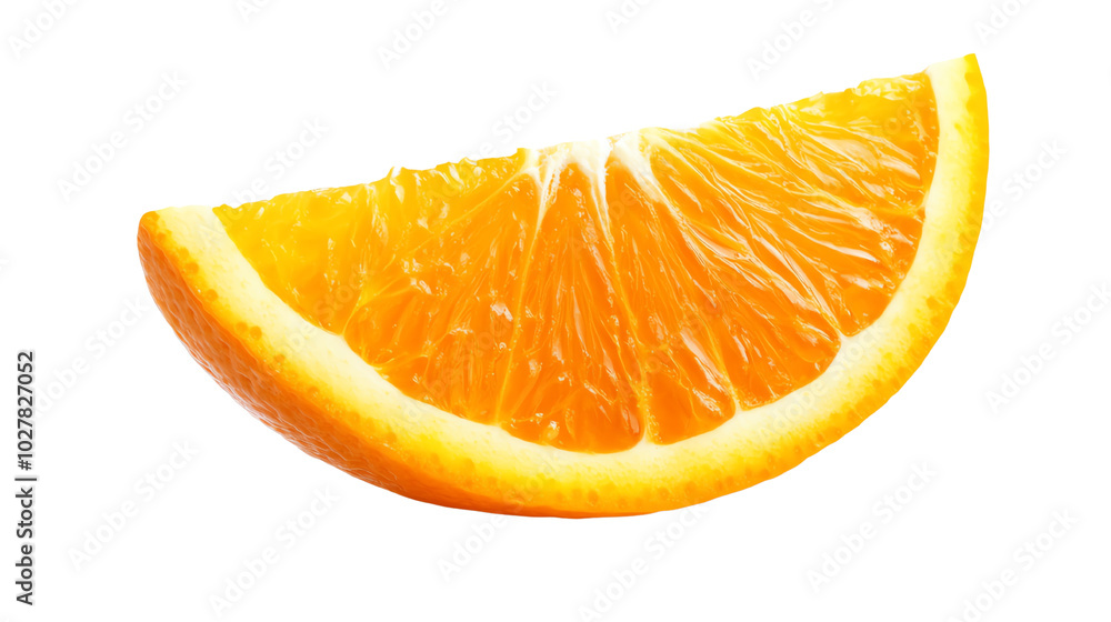 Orange slice, white isolate background Orange slice, white isolate background