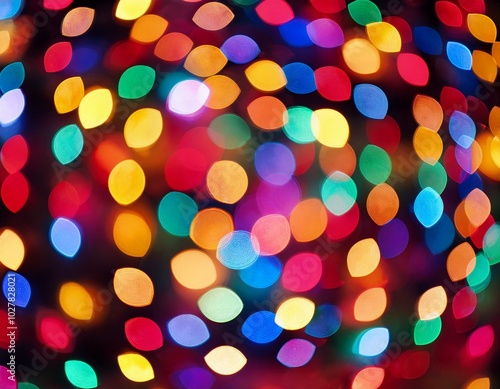 colorful christmas lights background