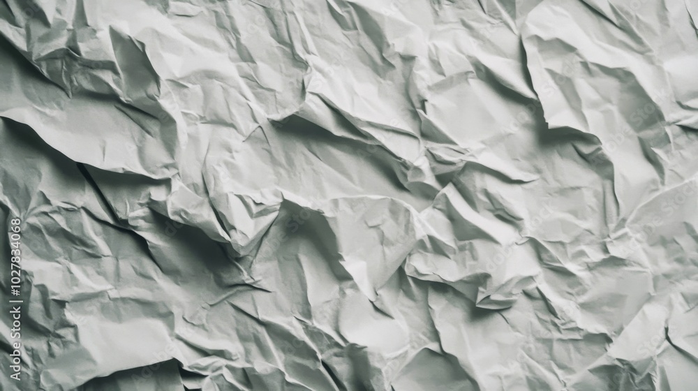 Crumpled White Paper Texture Crumpled White Paper Texture