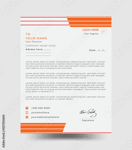 Clean and professional corporate company business letterhead template design with color variation bundle.Corporate modern letterhead design bundle template for your corporate project. 