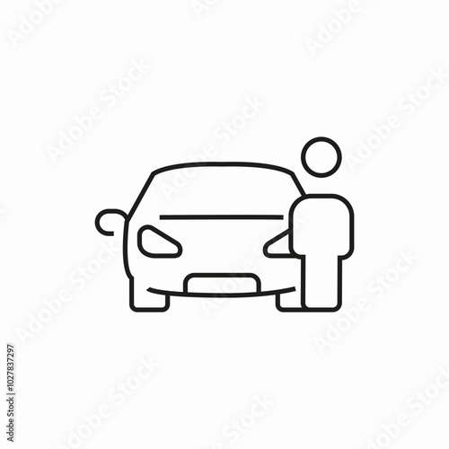 car dealer icon sign vector