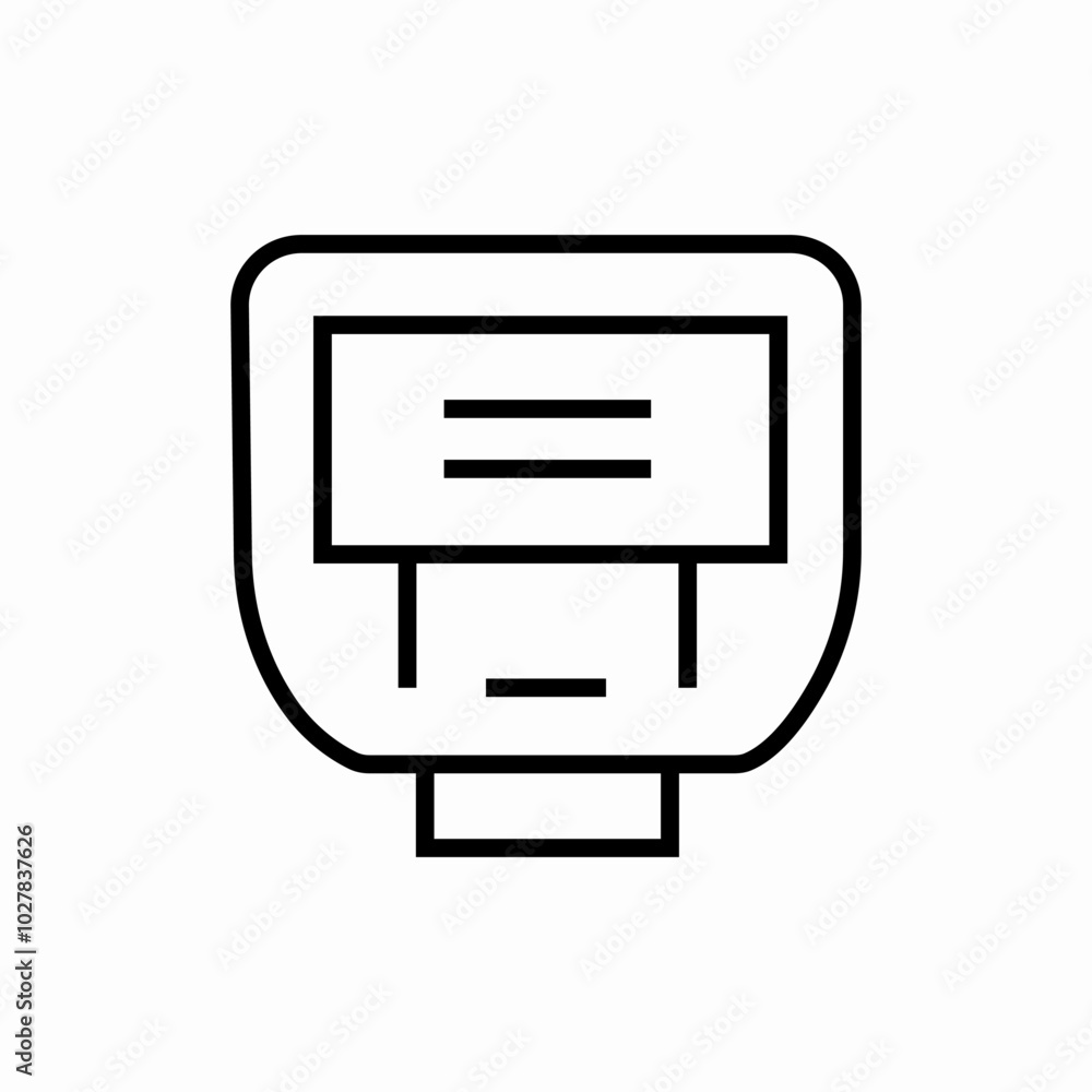 cash deposit machine icon sign vector cash deposit machine icon sign vector
