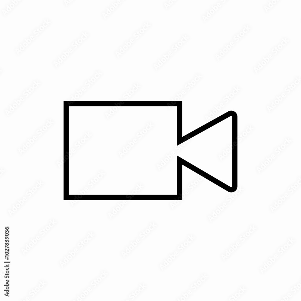 movie recorder icon sign vector movie recorder icon sign vector
