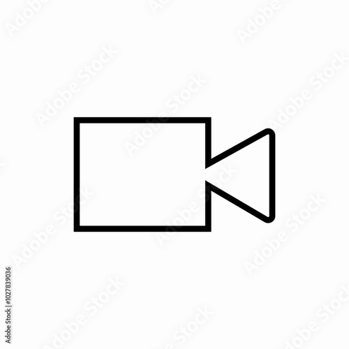 movie recorder icon sign vector