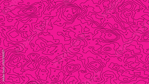 Background grid outline topographic map. Topographic lines, contour background