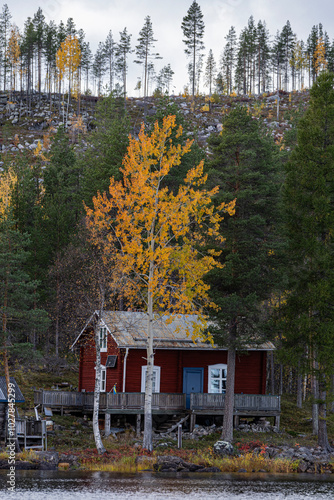 old house in autumn