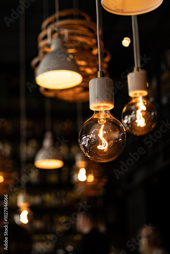 lamps on the ceiling