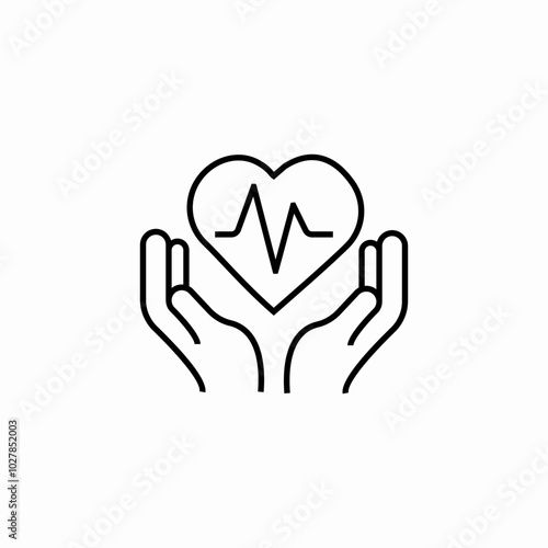 life insurance icon sign vector