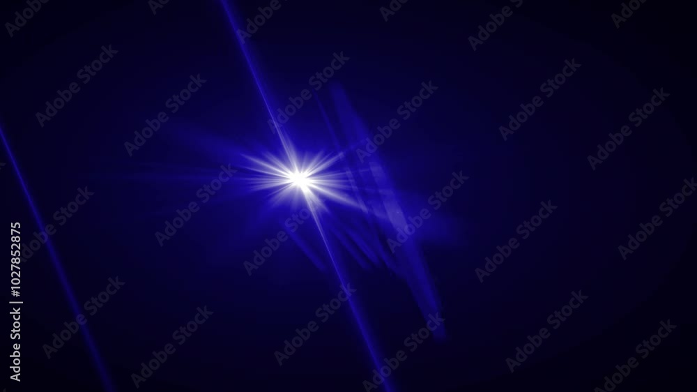 Blue optical lens and fire effect Blue optical lens and fire effect