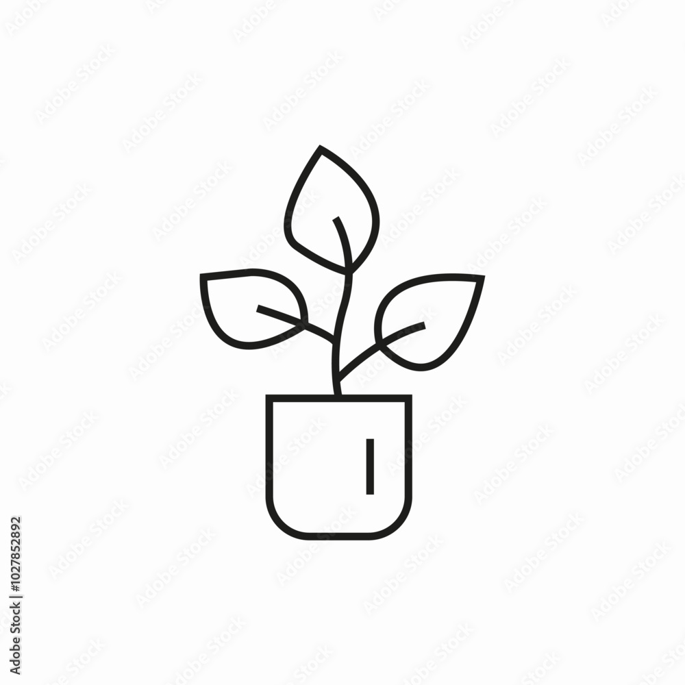 plant pot icon sign vector plant pot icon sign vector
