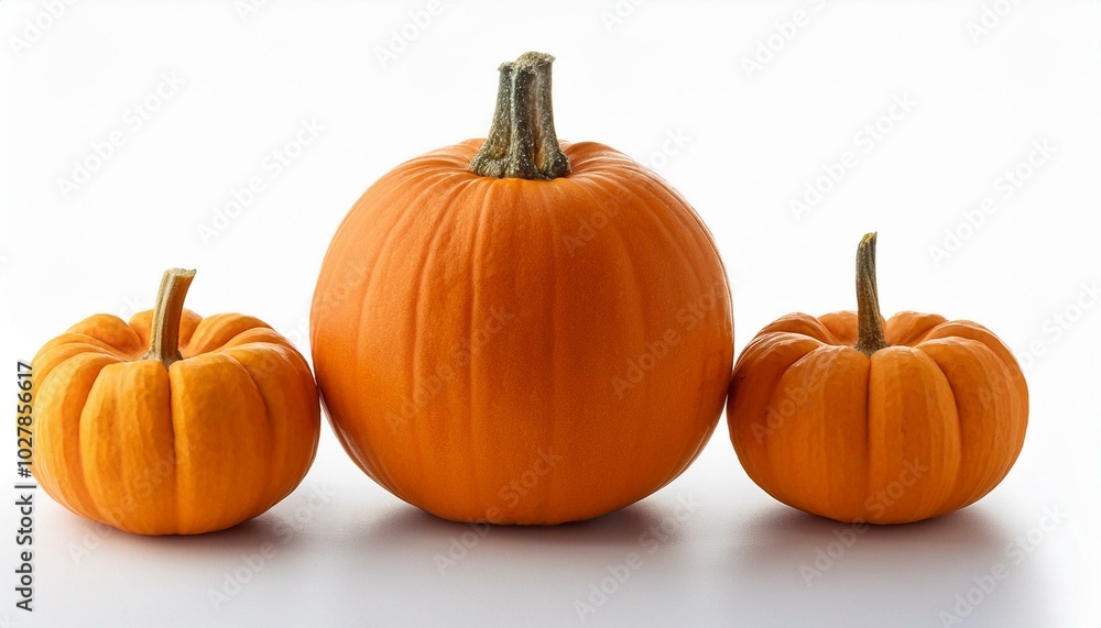 organic sugar pie pumpkin an ideal pumpkin for holiday baking and cooking and two mini pumpkins isolated on white background organic sugar pie pumpkin an ideal pumpkin for holiday baking and cooking and two mini pumpkins isolated on white background