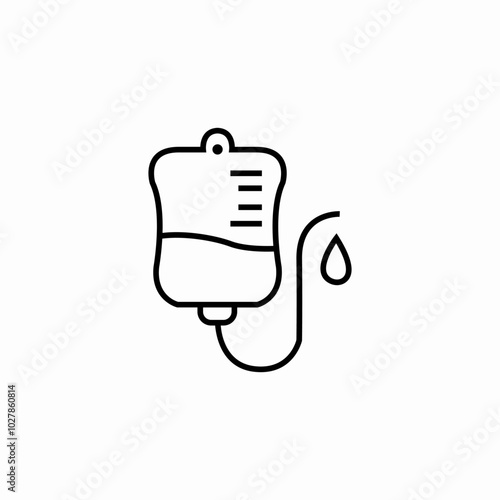 blood transfusion icon sign vector