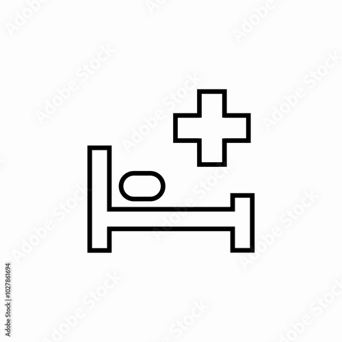 hospital sign icon sign vector
