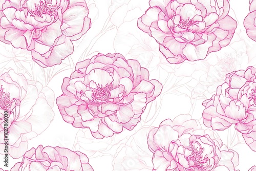 Pink floral pattern design