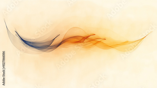 abstract background with flowing birds
