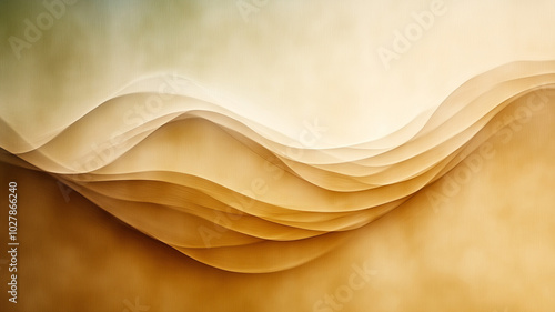 background with waves, yellow