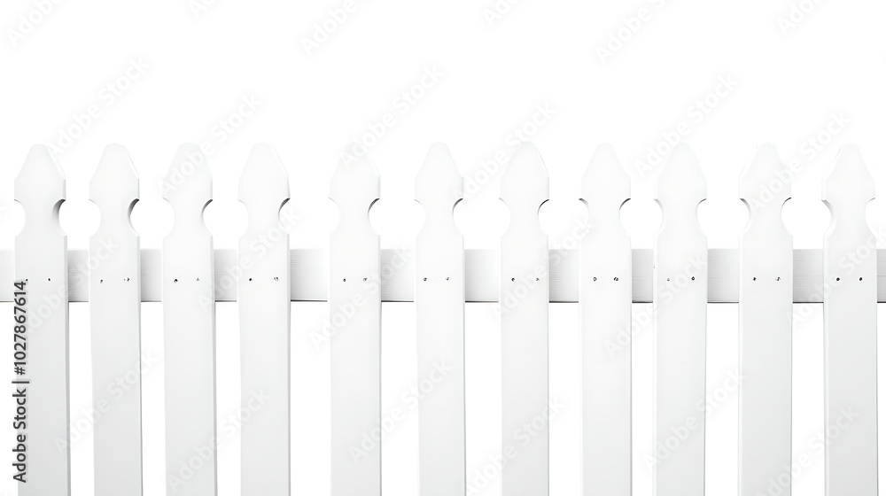 White wooden fence White wooden fence