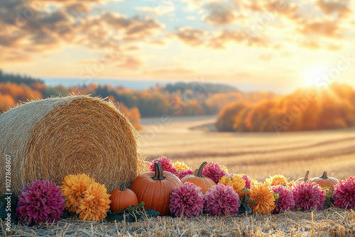 Autumn Harvest Sunset