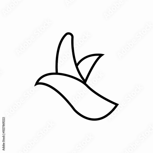 banana fruit icon sign vector