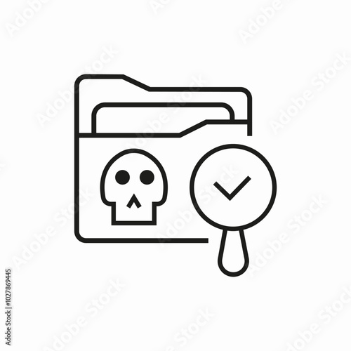 computer virus icon sign vector