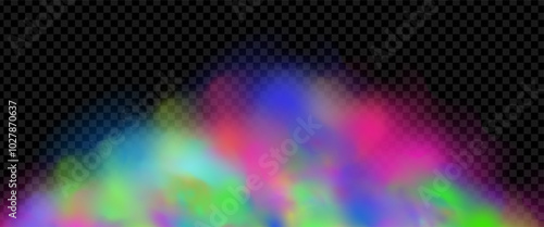 Background of an explosion of colorful smoke clouds.Multicolor fog with blue and yellow particles.Explosions of color powder.