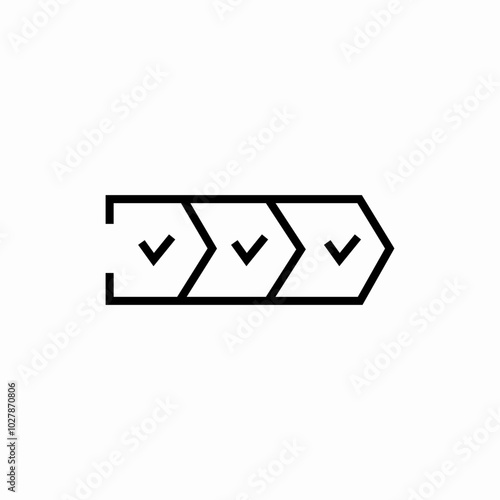 project timeline icon sign vector