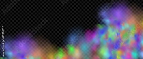 Background of an explosion of colorful smoke clouds.Multicolor fog with blue and yellow particles.Explosions of color powder.