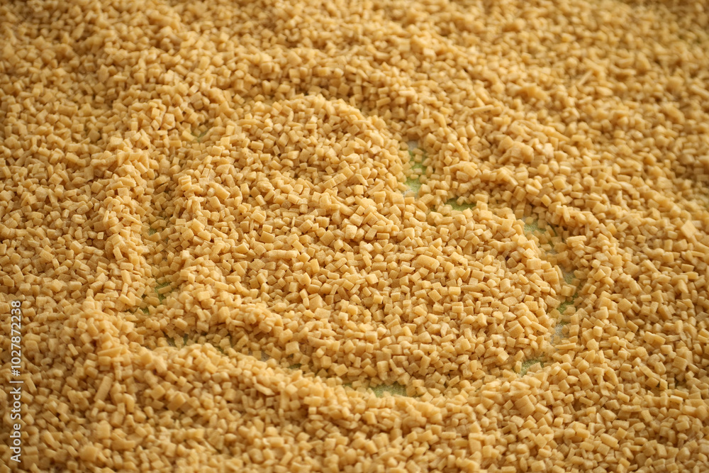 noodles for soup and ravioli made from homemade egg phyllo dough,