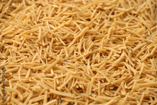 Obraz na płótnie hand cut noodles, noodles cut thinly with a knife, noodles in Turkish culture, w salonie