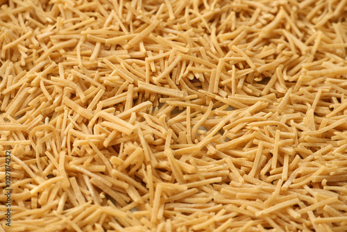 Obraz na płótnie hand cut noodles, noodles cut thinly with a knife, noodles in Turkish culture, w salonie