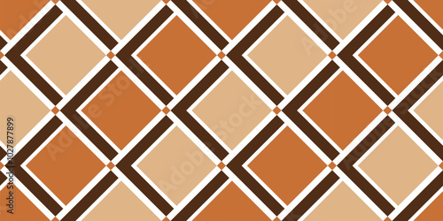 Seamless geometric rhombus pattern. Vector Illustration.