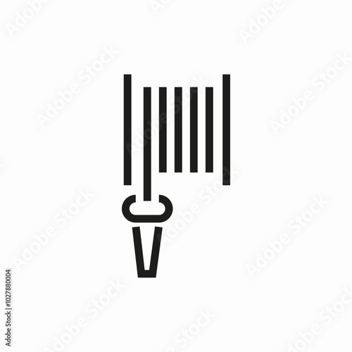 fire hose icon sign vector