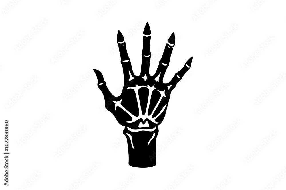 skeleton hands gestures Rock and Roll sign of the horns skeleton hands gestures Rock and Roll sign of the horns
