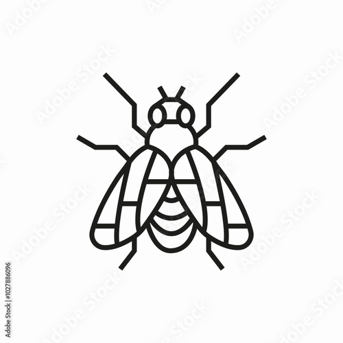 bumblebee insect icon sign vector