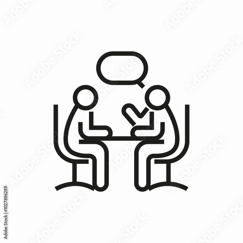 employment agency icon sign vector