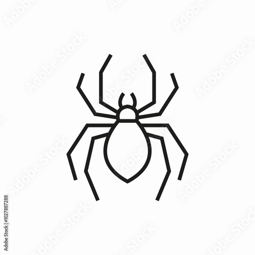 spider animal icon sign vector