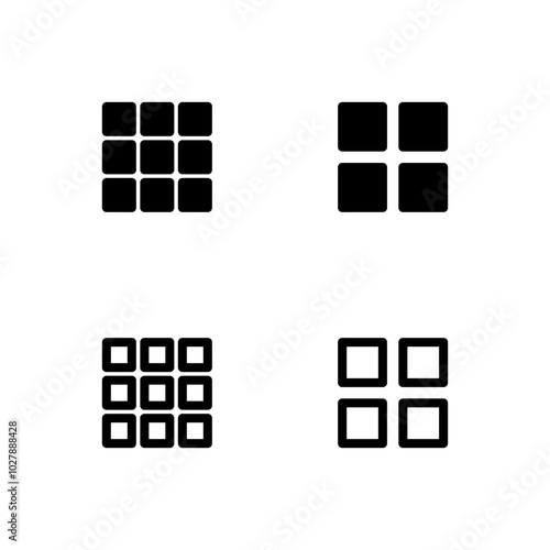 Menu icon vector. Menu icon. UI icon.
