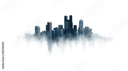 City Skyline in Fog