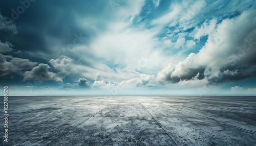 Fototapeta Naklejka Na Ścianę i Meble -  Dark stormy sky over the Baltic sea.