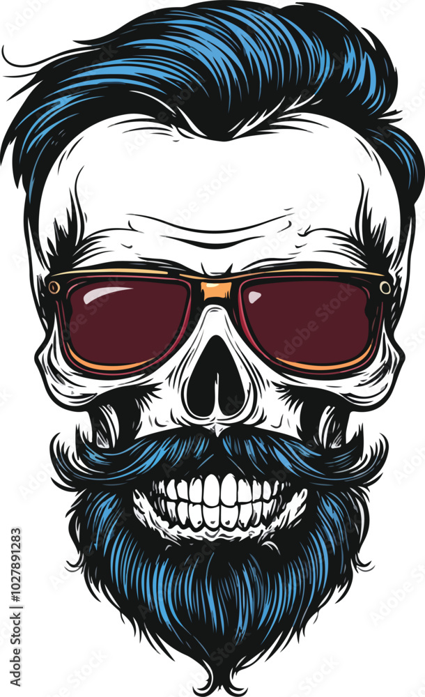Hipster Skull Vector Illustration
Hipster Skull Vector Illustration