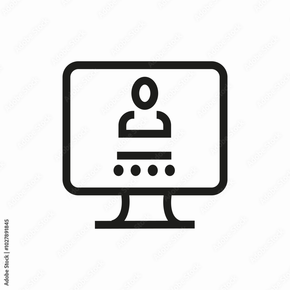 video conference icon sign vector video conference icon sign vector