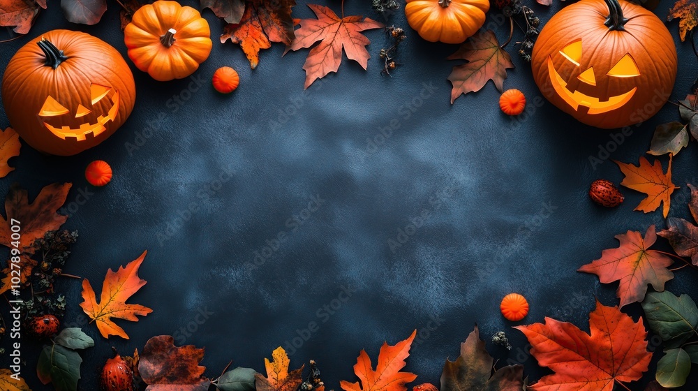 border background with copy space about halloween border background with copy space about halloween