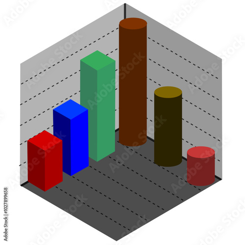 3d business graph