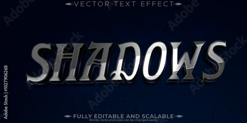 Halloween monster text effect, editable horror and scary text style