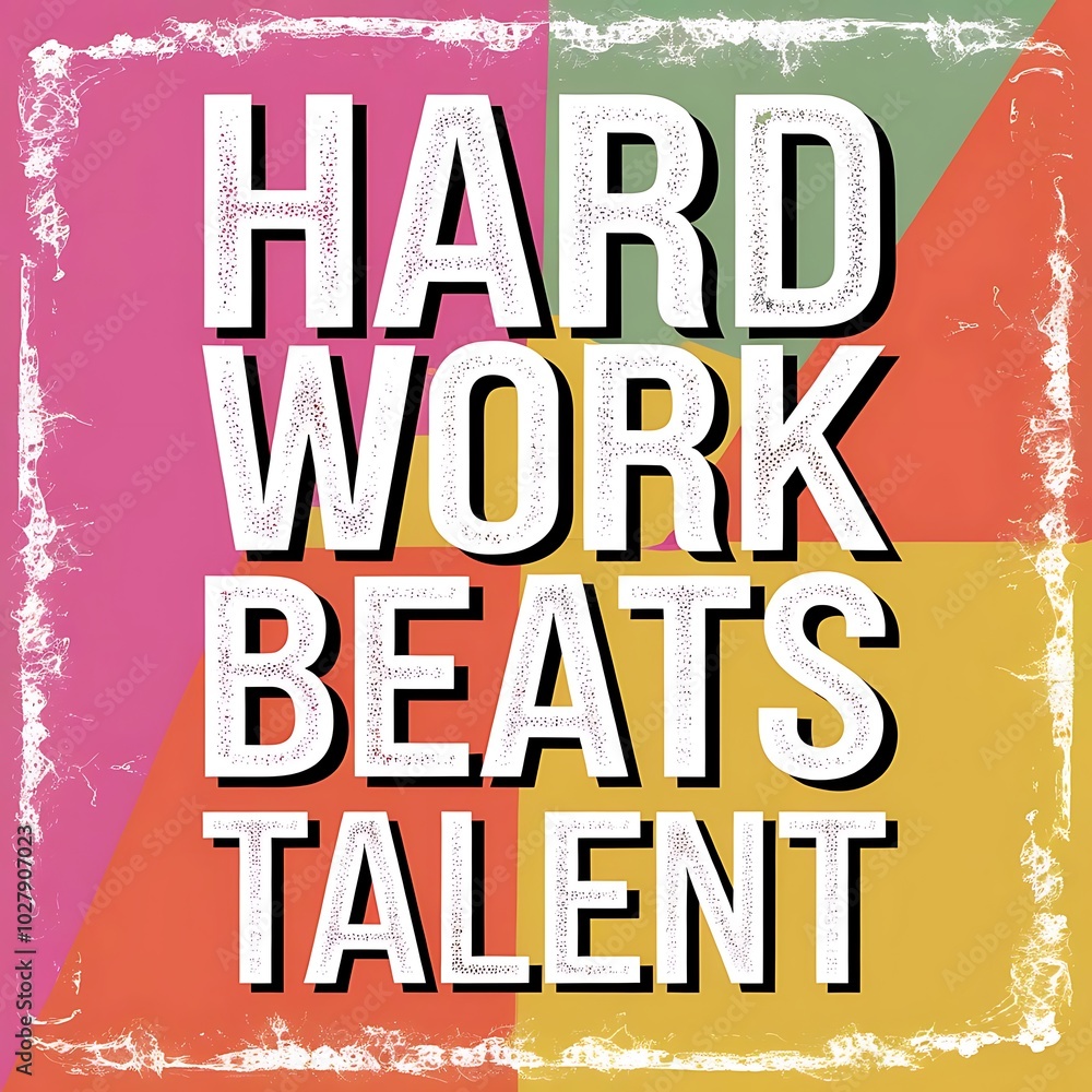 Hard Work Beats Talent T-shirt Design Motivational Quote, Illustartion,Typography,Banner,Poster Hard Work Beats Talent T-shirt Design Motivational Quote, Illustartion,Typography,Banner,Poster
