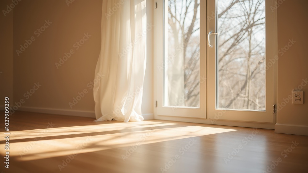Bright Room with Natural Light and Soft Shadows Bright Room with Natural Light and Soft Shadows