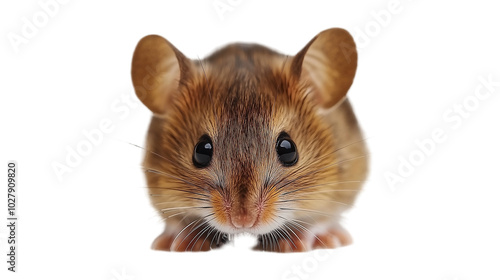 Field mouse on transparent background, png. photo