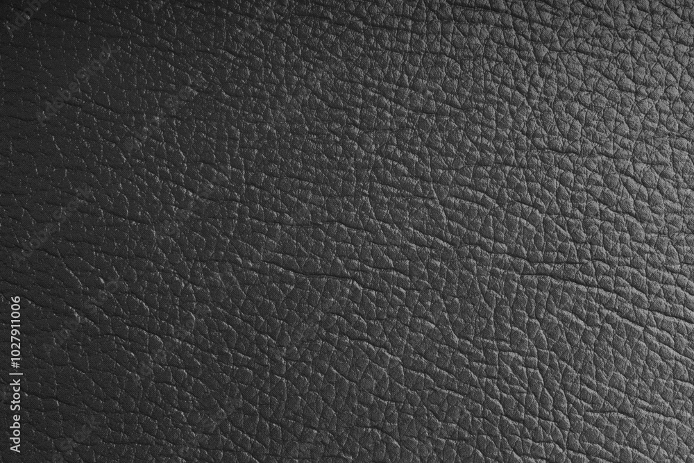 Natural, genuine gray leather with metallic effect, texture of glossy leatherette background Natural, genuine gray leather with metallic effect, texture of glossy leatherette background